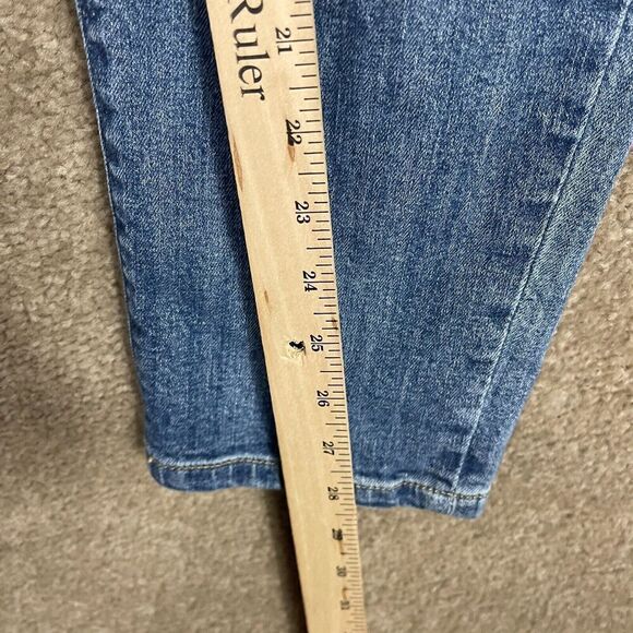 Judy Blue Boyfriend Jeans Womens 7/28 Blue Mid Rise‎ Denim Distressed Destroyed - Picture 7 of 12